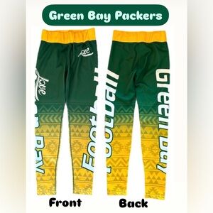 🌞#GoPacGo! 💛💚Green Bay Packers Xlusion Clothing Leggings - size XS
